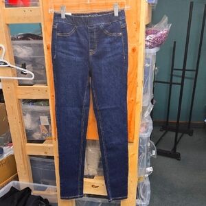 Parasuco Size 4 Dark Wash Pull On Tummy Control Jeans